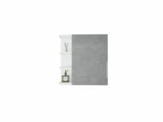 Armoire de toilette ml-design blanche, 62x64x21 cm,