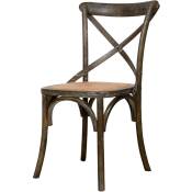 Biscottini - Chaise moderne en bois 88x52x48 cm, Chaises