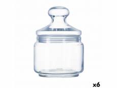 Bocal luminarc club transparent verre (500 ml) (6 unités)