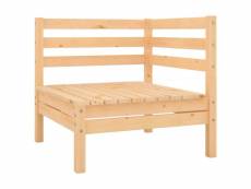 Canapé d'angle de jardin | sofa banquette de jardin bois de pin massif meuble pro frco98101