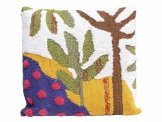 "coussin arbres abstraits"