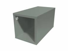 Cube de rangement bois 25x50 cm 25x50 gris CUBE25-G