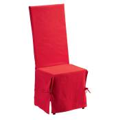 Housse de Chaise en coton rouge 35 x 35 x 116
