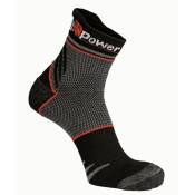 Iperbriko - Upower Lot de 3 paires de chaussettes de court en carbone noir ensoleillé de haute qualité