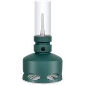 Lampe a kerosene LED vintage rechargeable Lampe a huile de table electrique decorative retro avec controle marche/arret pour bureau a domicile Vert