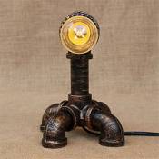 Lampe à pipe décorative en fer vintage