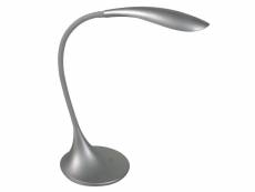 Lampe de bureau led flexible flex en pvc gris