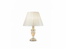 Lampe de table blanche antique firenze 1 ampoule