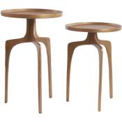 Light&living - table d'appoint - brun - métal - 6776464