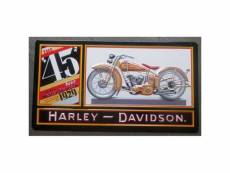 "plaque harley davidson 45twin tole deco garage biker