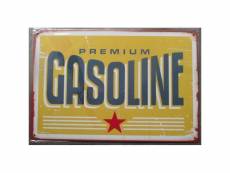 "plaque premium gasoline tole deco garage affiche metal"