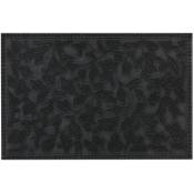 Relaxdays - Paillasson caoutchouc, 40 x 60 cm, antidérapant, résistant, caillebotis extérieur, tapis entrée, picots, noir