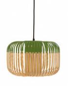 Suspension Bamboo Light S / H 23 x Ø 35 cm - Forestier vert en bois