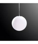 Suspension Huevo Ball 1 Ampoule E27 Medium Outdoor IP44, blanc opal