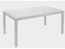 Table de jardin rectangulaire, made in italy, 138x78x72