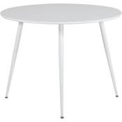 Table de repas ronde Plaza 100 cm - Blanc
