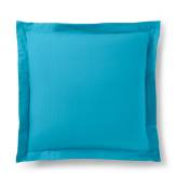 Taie d'oreiller 63 x 63 cm / 100% coton 57 fils/cm² - Turquoise - Turquoise