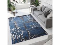 Tapis de salon design moderne breeze tapiso bleu marine graphite moucheté 240x340 cm MU48A DARK BLUE 2,40*3,40 BREEZE FVH