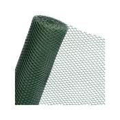 Trade Shop Traesio - Filet De Renforcement Vert 1 x 5 m Maille Plastique 13 Mm Clôture