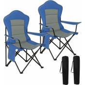 2 x Chaises de Camping Pliable et Portable. Chaise
