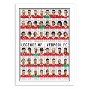 Affiche 50x70 cm - Legends of Liverpool FC - Olivier