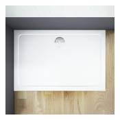 Aica Sanitaire - Receveur de douche extra plat 140x80x3cm rectangle avec le bonde
