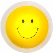 Applique led design veilleuse chambre d'enfant éclairage smiley jaune