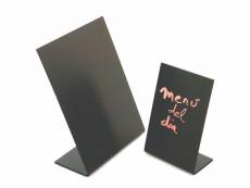 Ardoise de table noire 10 à 21 cm - pujadas - - bois