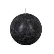 Atmosphera - Bougie boule rustique noir 445g créateur d'intérieur - Noir