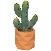 Atmosphera - Cactus artificiel pot céramique pot céramique H24cm créateur d'intérieur - Vert