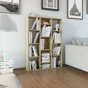 Bibliothèque de diviseur moderne avec 13 espaces ouverts dans le salon en bois mobile Diverses couleurs Couleur : Chêne sonoma