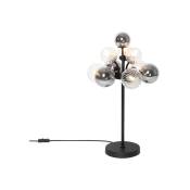 Bonnie - Lampe de table - 6 lumière - ø 32 cm - Noir - Art Deco - éclairage intérieur - Salon i Chambre - Noir - Qazqa