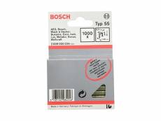Bosch 2609200224 agrafe à dos étroit type 55 résinée 6 x 1,08 x 30 mm, 1000 pièces 2609200224