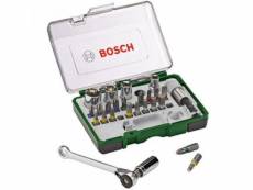 Bosch set vissage coul. 27 pces + clé a cliquet 2607017160