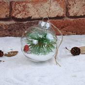 Boules de Noël Transparente à Remplir 8cm Boule de