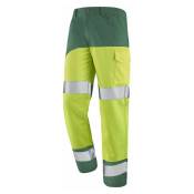 Cepovett - Pantalon de travail Fluo safe xp 2XL - Jaune / Vert - Jaune / Vert