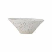 Corbeille Dalena / Céramique - Ø 30 x H 12 cm - Bloomingville blanc en céramique