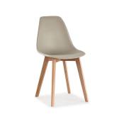 Designetsamaison - Chaise scandinave beige - Onir Beige