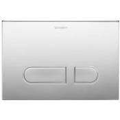 Duravit - DuraSystem - Plaque de déclenchement A1 pour les toilettes, chrome brillant WD5001021000