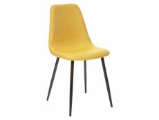 Eazy living chaise de salle à manger michelle jaune EYFU161-YL