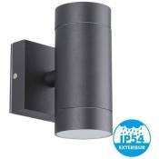 Eclairage Design - Applique extérieur noir double faisceau GU10 IP54