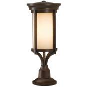 Eclairage exterieur borne lanterne bronze alu h 60 cm lampadaire lampe de jardin