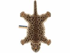 Grand tapis en laine léopard