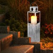Lanterne solaire pour l'extérieur Lampe solaire décorative à led Lanternes solaires de jardin pour l'extérieur, effet feu, suspension, bougie led