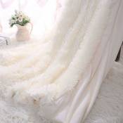 Linghhang - Blanc, 160x200cm) Couverture en laine à