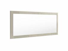 Miroir gris sable haute brillance 139 x55 cm