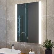 Miroir salle de bains 60x80 cm - éclairage led - miroir