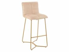 Paris prix - chaise de bar design "pierre" 85cm beige