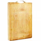 Planche à découper en bambou Planche à découper rectangulaire, Planche à découper en bambou organique de haute qualité, Planche à découper en bois (Co
