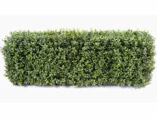 Plante artificielle haute gamme spécial extérieur/buis artificiel haie de structure en métal coloris vert - dim : 62 x 25 x 95 cm